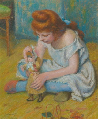 Federico Zandomeneghi - Enfant Jouant La Poupe.webp