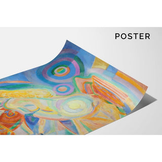 Femme nue lisant - Robert Delaunay | Reproduction Tableau Décoration murale affiche copie
