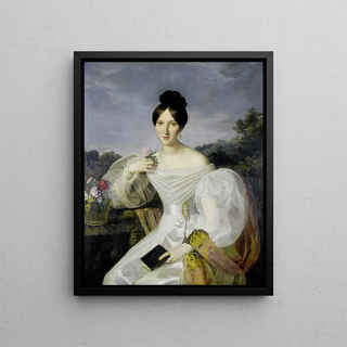 Ferdinand Georg Waldmller Workshop - Lady In A White Dress.webp