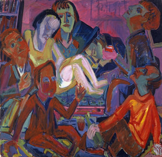 Fête dans l'atelier - Hermann Scherer