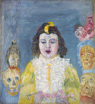 Fille avec masques de Communion - James Ensor
