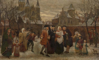 Flix de Vigne - A Baptism in Flanders in the 18th Century study.webp