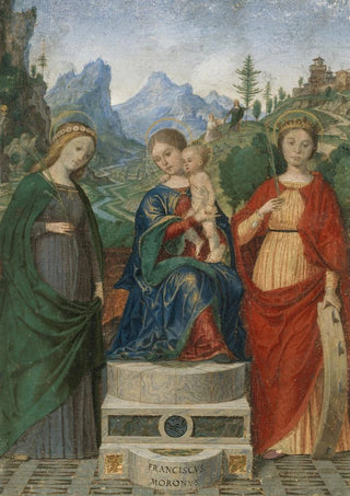 Francesco Morone - Virgin and Child Enthroned between Saints Cecilia and Catherine of Alexandria.webp