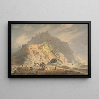Francis Nicholson - Scarborough Shipwreck at the Foot of the Castle Cliff.webp