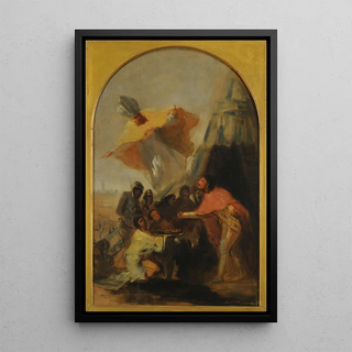 Francisco de Goya - Aparicin de San Isidoro al Rey Fernando el Santo ante los muros de Sevilla.webp