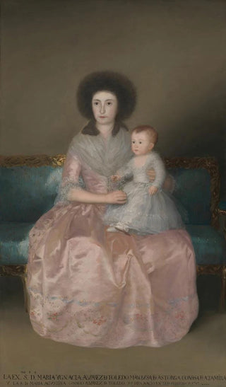 Francisco de Goya - Condesa de Altamira and Her Daughter Mara Agustina.webp