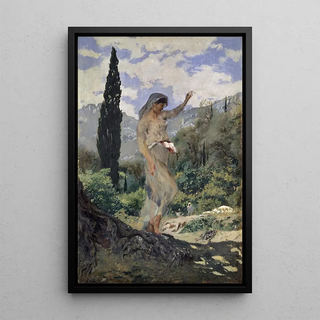 Frank Buchser - Spinning Girl on Corfu.webp