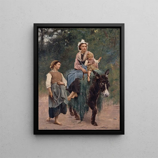 Franois Alfred Delobbe - Italian Peasant Family.webp