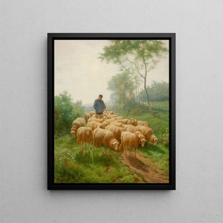 Franz De Beul - Shepherd with Flock.webp