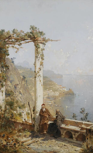 Franz Richard Unterberger - Amalfi Above The Bay Of Naples.webp