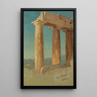 Frederic Edwin Church - Columns of the Parthenon Athens.webp