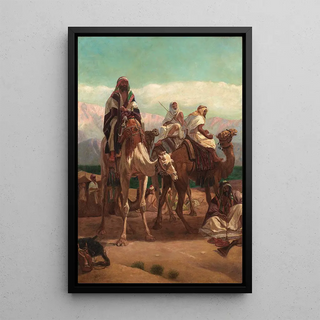 Frederick Goodall - An Arab encampment.webp