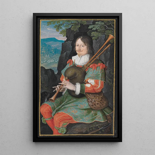 Friedrich Brentel - Bildnis Georg Friedrich Herr zu Rappoltstein als Dudelsackpfeifer.webp