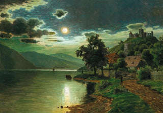 Fritz Chwala - A Moonlit Night on a Lake.webp