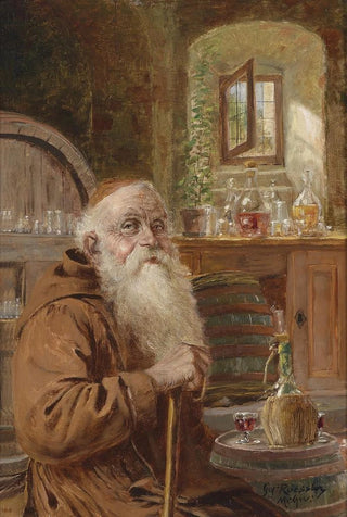 Georg Rssler - Mnch im Weinkeller.webp