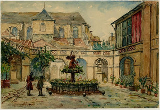 GeorgesHenri Manesse - Cour intrieure de lHtel Hesselin 24 quai de Bthune.webp