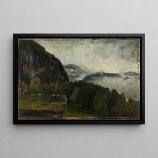 Gerhard Munthe - Landscape at ylo in Mist.webp
