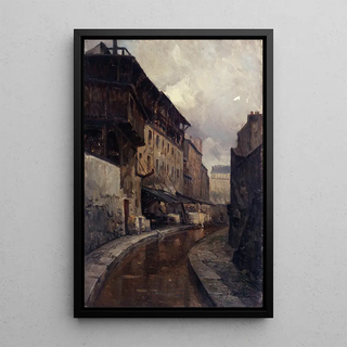 Germain Eugne Bonneton - La Bivre rue de Valence.webp