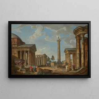 Giovanni Paolo Panini - A capriccio of Roman ruins.webp