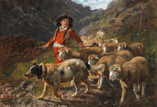 Giuseppe Palizzi - Schfer mit Herde.webp