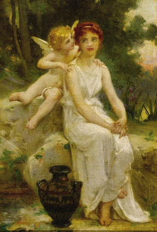 Guillaume Seignac - Cupid Whispering to a Young Maiden.webp