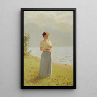 Hans Dahl - Girl Beside A Fjord.webp