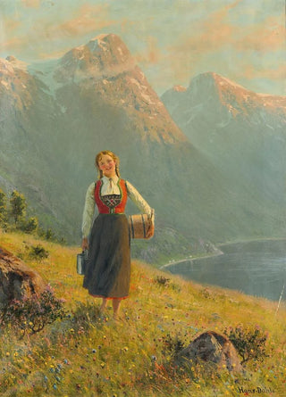 Hans Dahl - Young Girl By A Fjord.webp