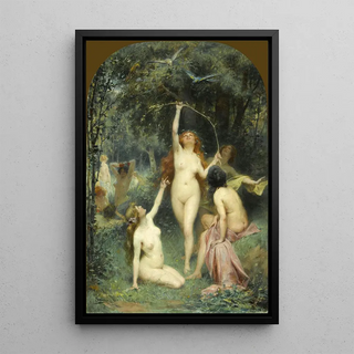 Henri Adrien Tanoux - Nymphs In A Forest.webp