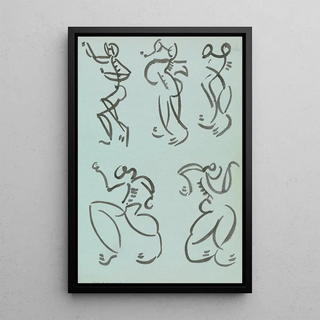 Henri GaudierBrzeska - Five Studies of Dancing Figures.webp