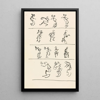Henri GaudierBrzeska - Four Registers of Fourteen Dancing Figures.webp