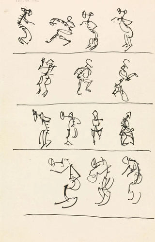 Henri GaudierBrzeska - Four Registers of Fourteen Dancing Figures.webp