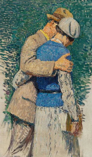 Henri Martin - Couple se promenant study for Le Jardin du Luxembourg grand decoration Mairie du 5me arrondissement Paris.webp