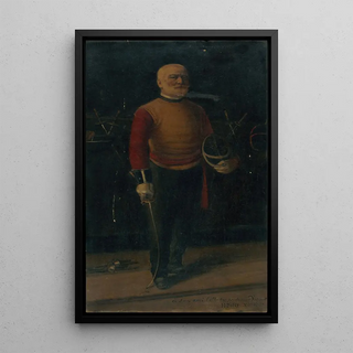 Henri Petit - Autoportrait en matre darmes.webp