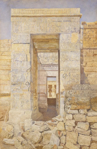 Henry Roderick Newman - East Entrance Room of Tiberius Temple of Isis Philae.webp