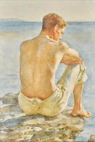 Henry Scott Tuke - Watching the sea.webp