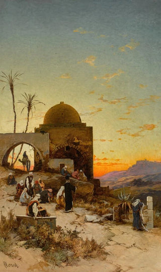 Hermann David Salomon Corrodi - Evening Prayers Outside Jerusalem.webp