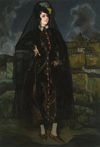 Ignacio Zuloaga - Portrait of Anita Ramrez in Black.webp