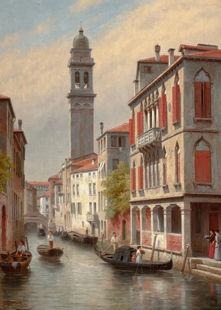 Jacques Franois Carabain - Une Vue a Venise San Giorgio dei Greci Italie.webp