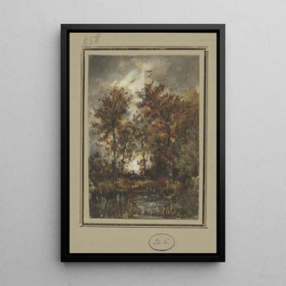 Jakob Maurer - Autumn scenery with a brook.webp