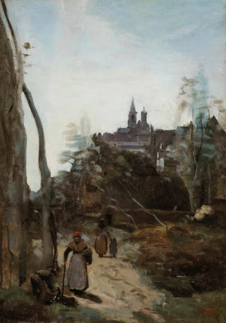 JeanBaptisteCamille Corot - Semur le chemin dglise.webp