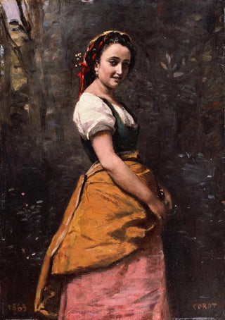 JeanBaptisteCamille Corot - Young Woman in the Woods.webp