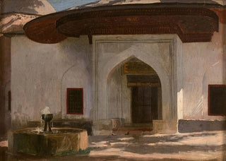 JeanLon Grme - Fontaine lentre dun monument probablement en Egypte.webp