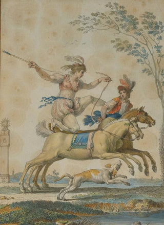 Jean Dmosthne Dugourc - Equestrian Acrobats.webp