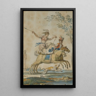 Jean Dmosthne Dugourc - Equestrian Acrobats.webp