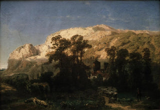 Jean Pierre Franois Lamorinire - Rocky Landscape in MarchelesDames.webp