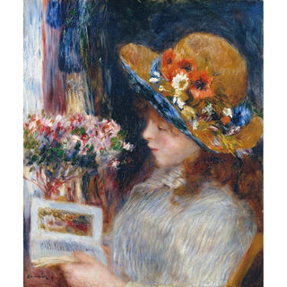 Jeune Fille lisant - Pierre-Auguste Renoir | Reproduction Tableau Décoration murale affiche copie