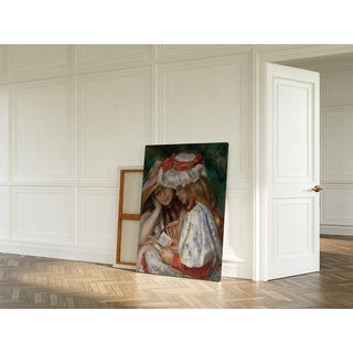 Jeunes Filles lisant - Pierre-Auguste Renoir | Reproduction Tableau Décoration murale affiche copie