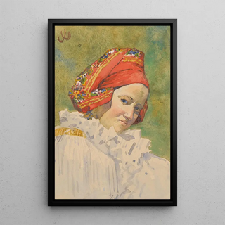 Joa prka - Head of a Moravian Girl.webp