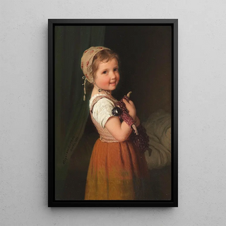 Johann Georg Meyer von Bremen - Gute Nacht Mdchen mit Puppe.webp