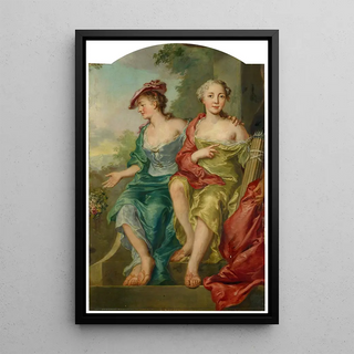 Johann Heinrich Keller - Double Portrait of Two Ladies as Sheperdess.webp